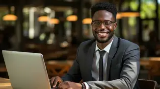 Professional accountant working